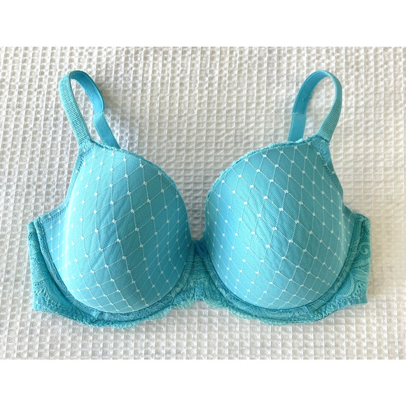 Wacoal Other - Wacoal Bra Size 38DD Reveal Contour Underwire Back Closure 853115 Blue T Shirt